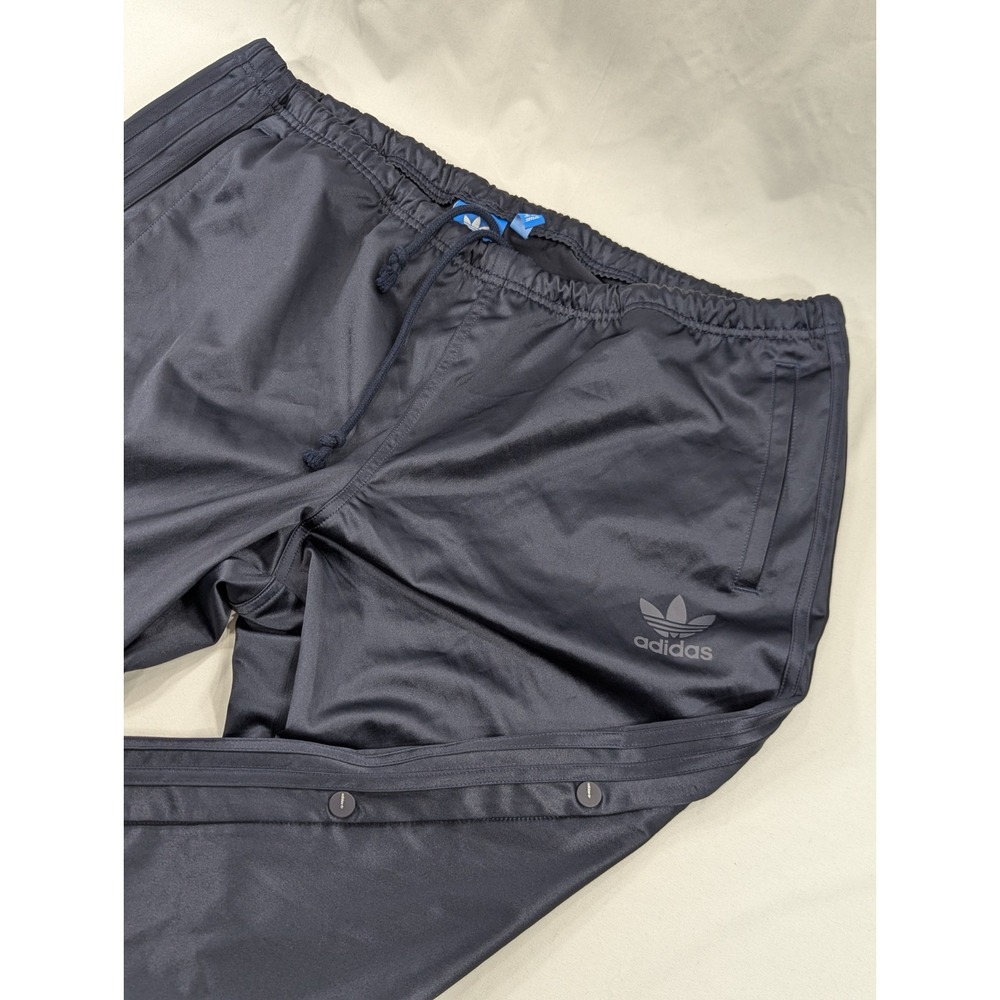 Vth Adidas Trefoil Navy Blue‎ Rope Belt Break Away Side Snap Tapered Joggers XXL